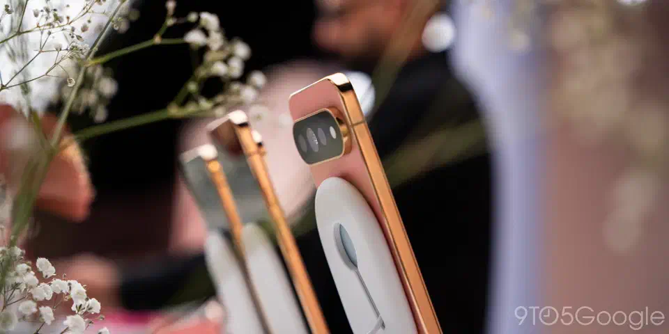 Pixel 11 Pro in Canyon color showing the back panel that houses the built-in Pixelsnap magnets